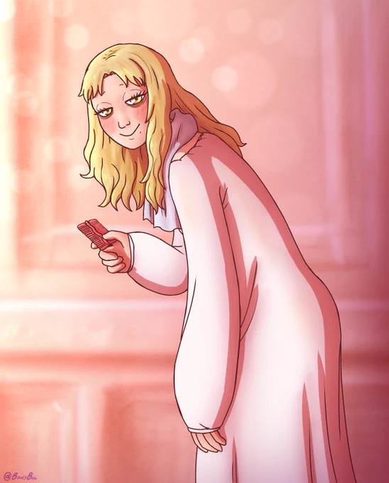 Zorayas with her hair down