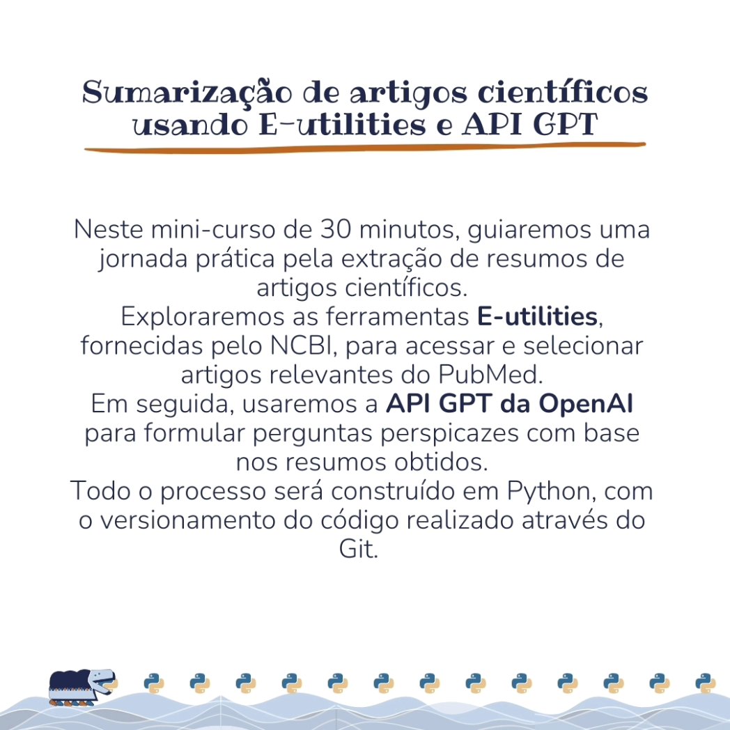 PythonSul's tweet image. eaaaai raça, estamos exxxxxtasiados em anunciar mais uma atividade da PySul 2024 \o/
A Esther e o Santiago irão falar sobre E-utilities e API GPT da OpenAl
Sejam bem vindos a grade ❤️
#pysul #pysul24 #python
