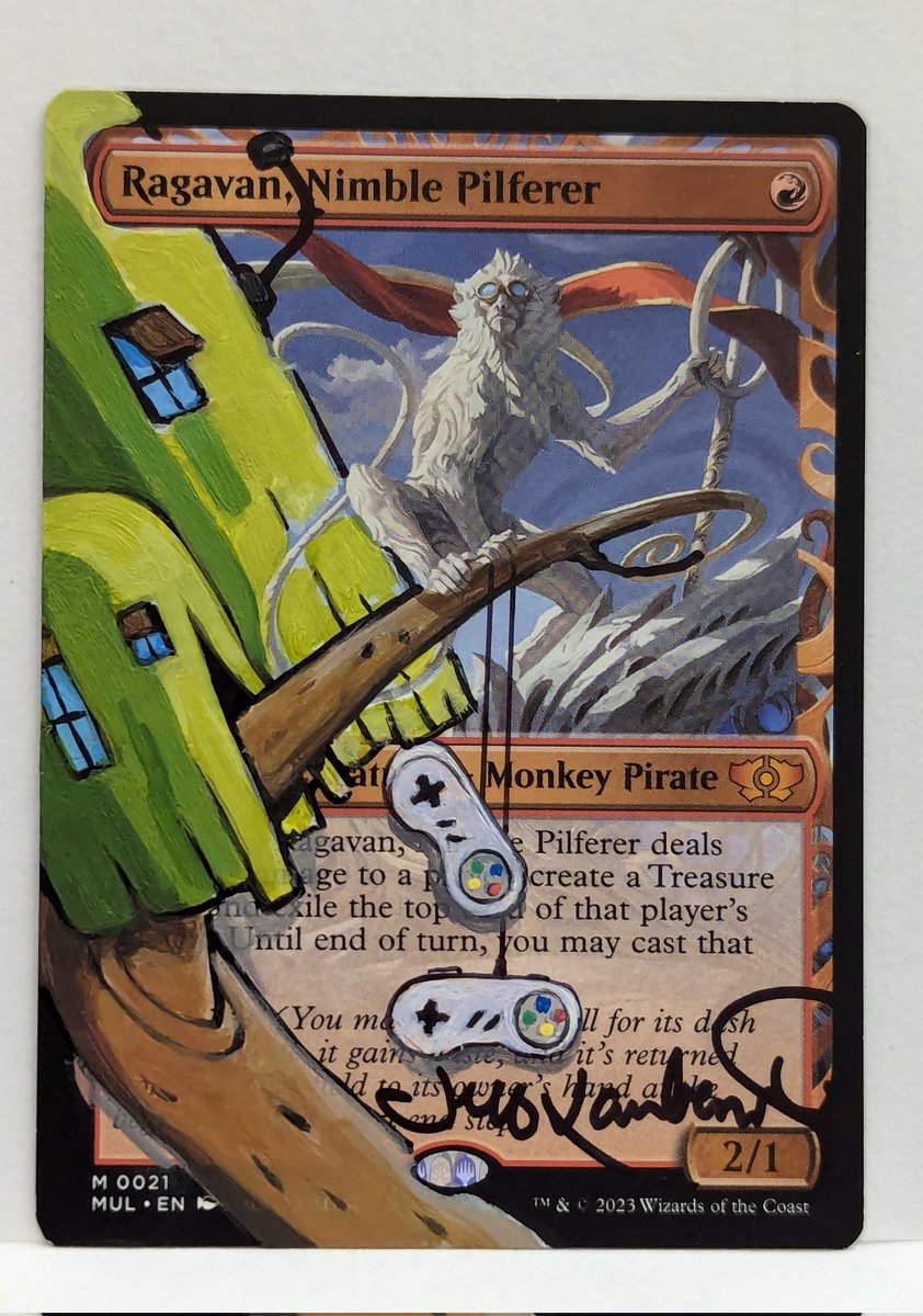 IllustratorJeff's tweet photo. And here's a few custom pieces from the #SCGBaltimore event. #mtg #mtgcustomtokens #mtgalters https://t.co/zARUW0nfP3