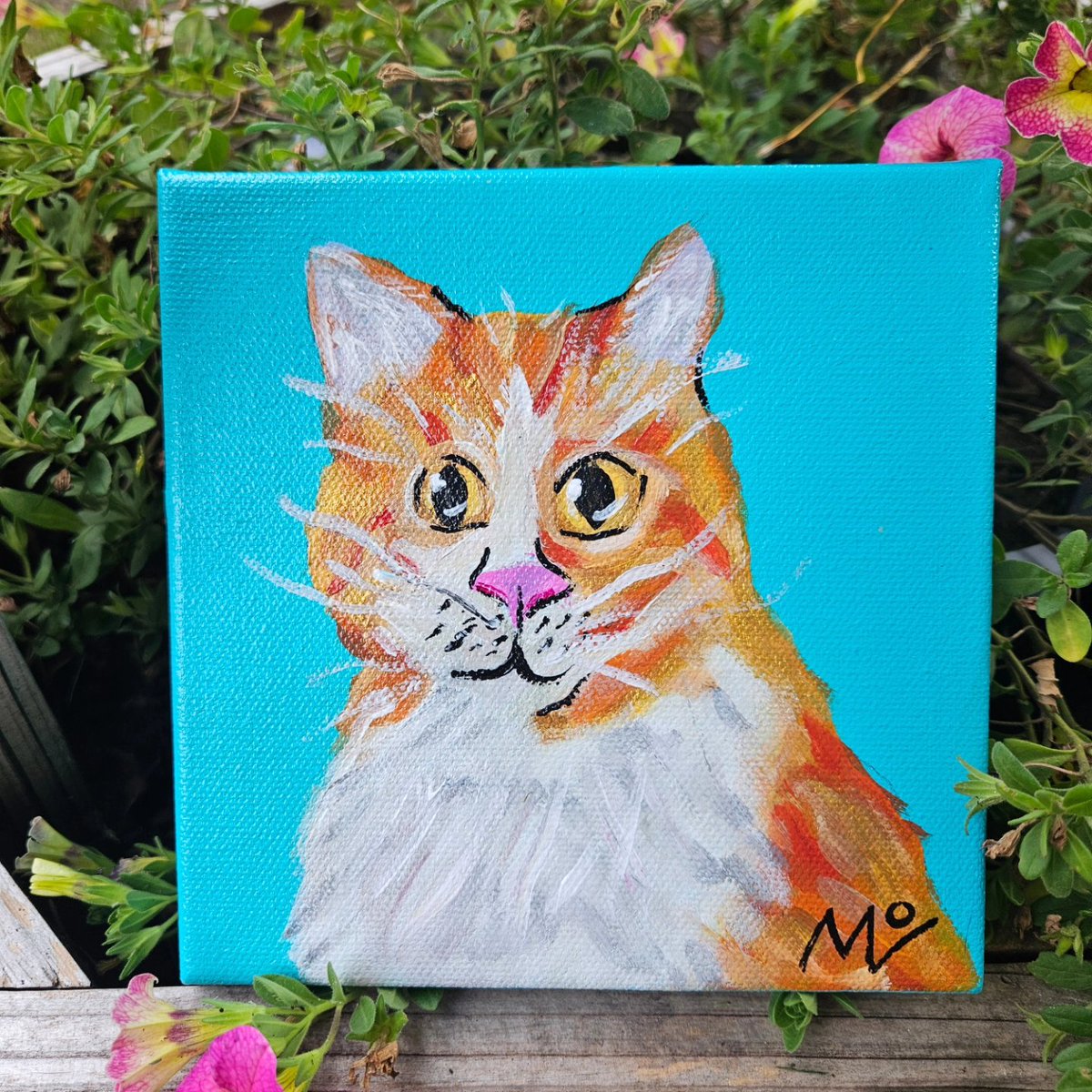 MirLoDesigns's tweet image. 😸🐾 NEW KITTY PAINTINGS 🐾😸

6"x6" Acrylic painting done on an extra thick stretched canvas! Thick enough to sit on a shelf/table✨️ Only $30 😻 

👉 mirlocreations.squarespace.com/shop
