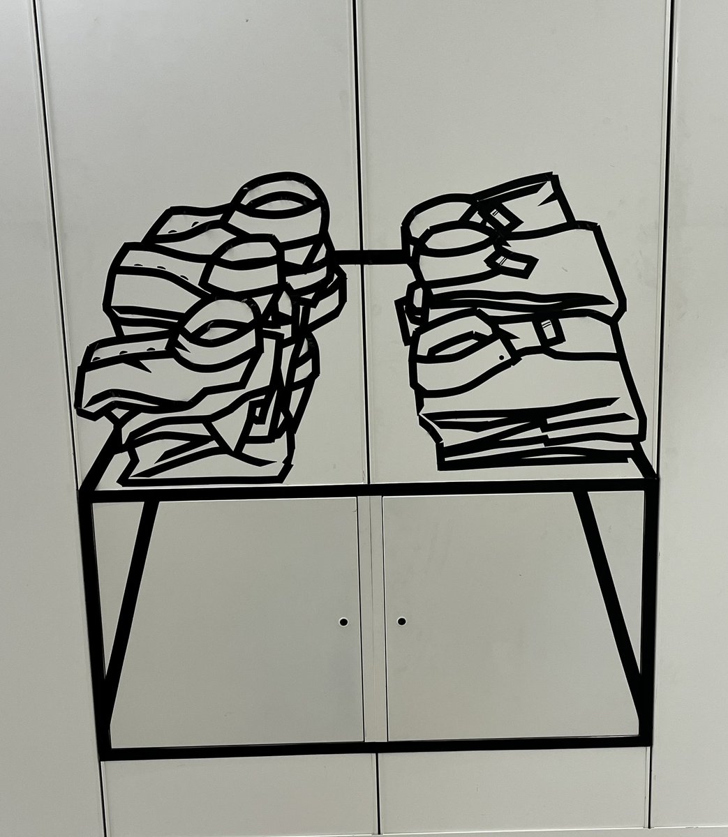 Beardsworth's tweet photo. Great to see the work of @ConvenienceGall The Town is The Gallery in Birkenhead today. Placing artists work in community and found spaces in Birkenhead library and the shopping centre. https://t.co/d795RCj71a