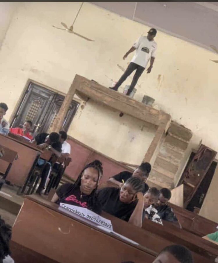 lasusalive's tweet photo. After all the agreement and formation with your course mates on group work in the exam hall

Invigilator: 😩😂 https://t.co/Wav0RTJZtA