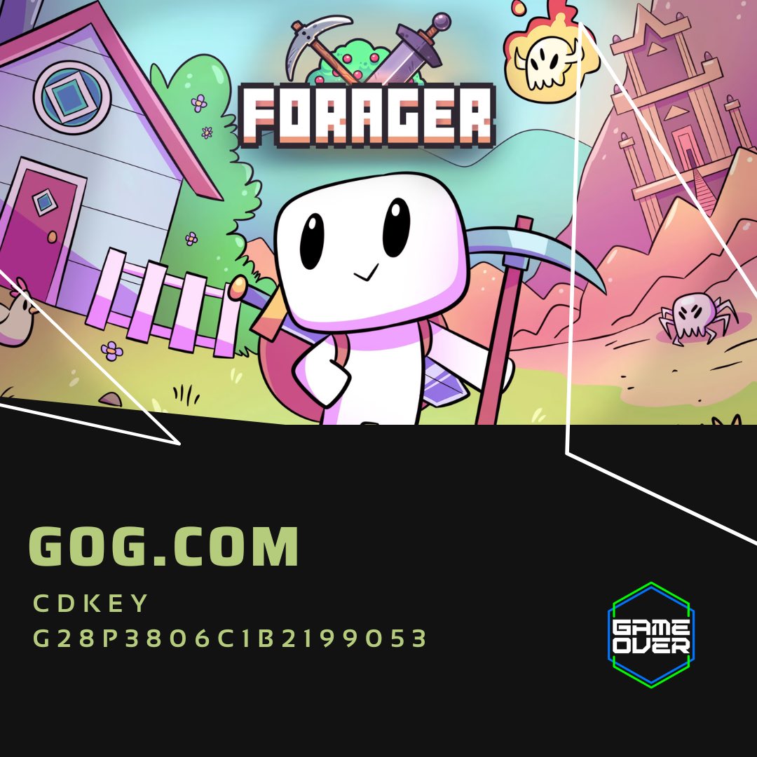 ¡Explora, construye y conquista en "Forager"! Descubre un vasto mundo lleno de recursos y aventuras. ¿Estás listo para ser el mejor recolector? #GameOverDR #Forager 🌿🏗️🗺️