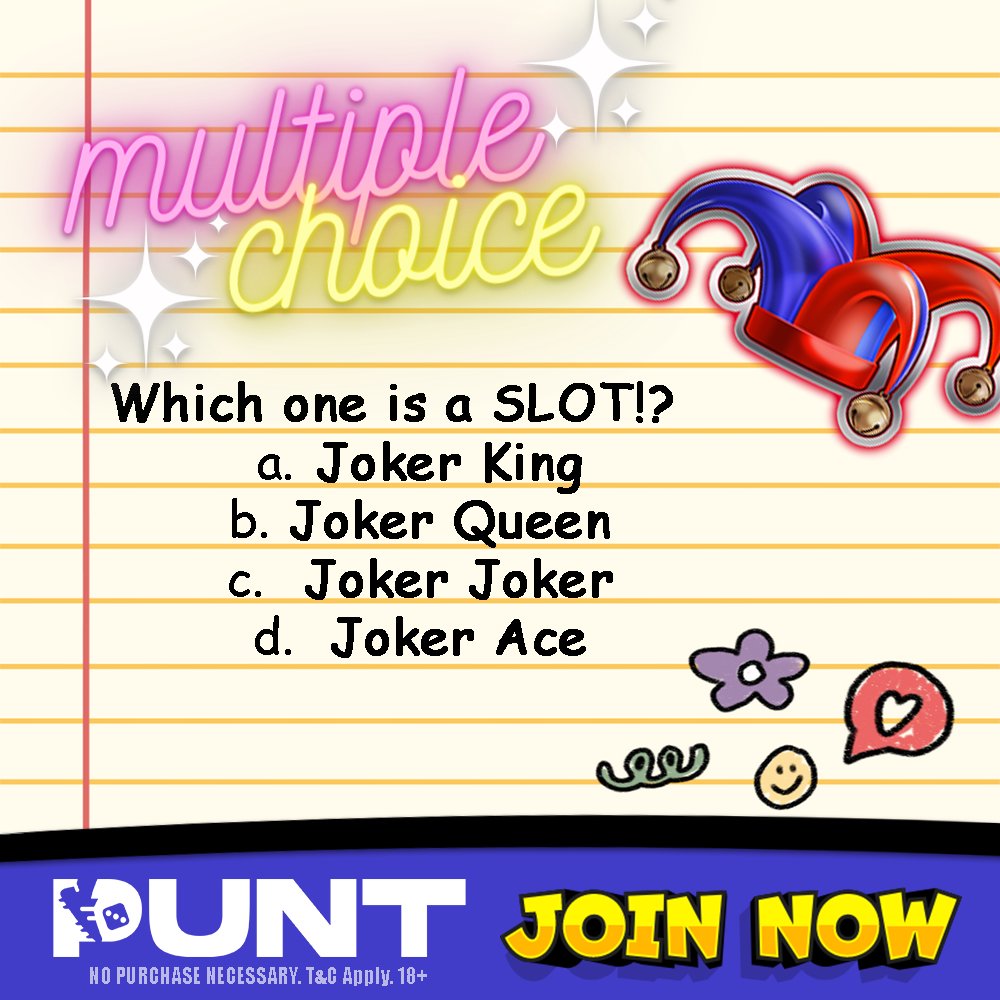 ⭐ MULTIPLE CHOICE! ⭐

WINNERS:2
PRIZE: 5SC

✏️ Rules to enter:
1. FOLLOW <a href="/PuntSocial/">Punt.com</a>  on Twitter!
2. LIKE + RT this post!
3. Comment with the correct answer! (along with your PUNT username)

GOOD LUCK ❤