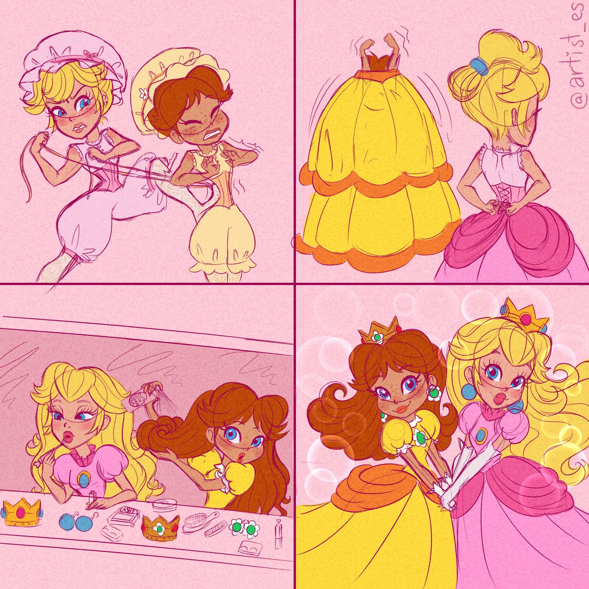 artist_es's tweet photo. getting dolled-up🎀👑🌼 https://t.co/kwZKhlpj96