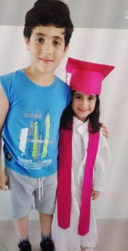 We mourn the loss of the angels, the two children, martyrs of the Israeli airstrikes on Haret Hreik, Hassan Mohammad Fadlallah and Amira Mohammad Fadlallah, from Ainata, south #Lebanon