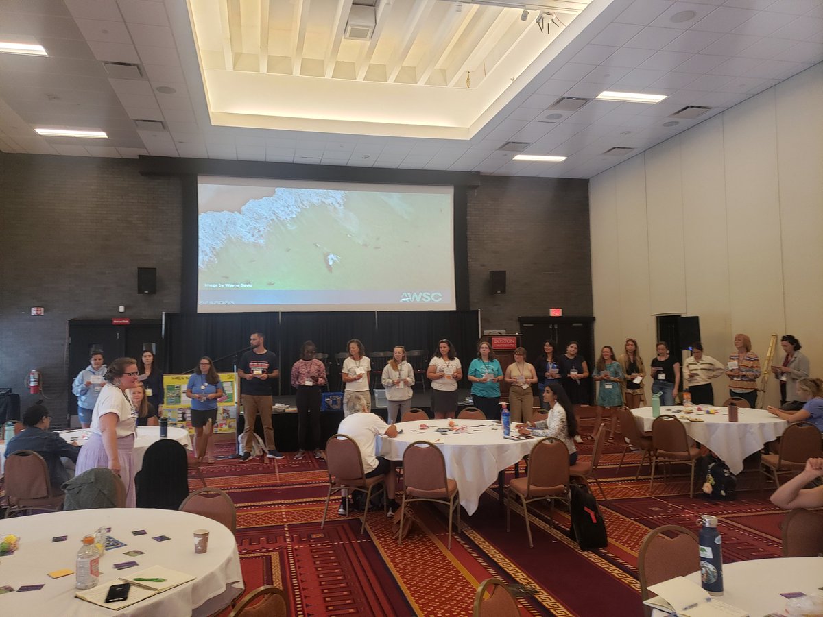 How long have #whitesharks been on #CapeCod? The <a href="/A_WhiteShark/">Atlantic White Shark Conservancy</a> presented an interesting &amp; impactful time line activity w/ tons of extensions into #STEMeducation, engineering,  history, literature, policy, &amp; more. They have great educational resources on their website! #NMEA2024