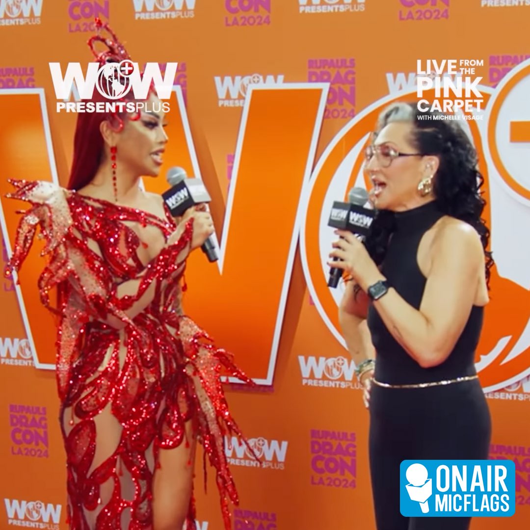 onairmicflags's tweet image. 💅FIERCE💅
Thank you @WorldOfWonder for ordering your mic flags from onairmicflags.com

#onairmicflags #worldofwonder #micflag #rupaulsdragcon #dragqueen  #m1ssjade #michellevisage