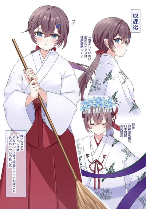#今月かいた絵を晒そう 創作JKとか刀剣男士とか 