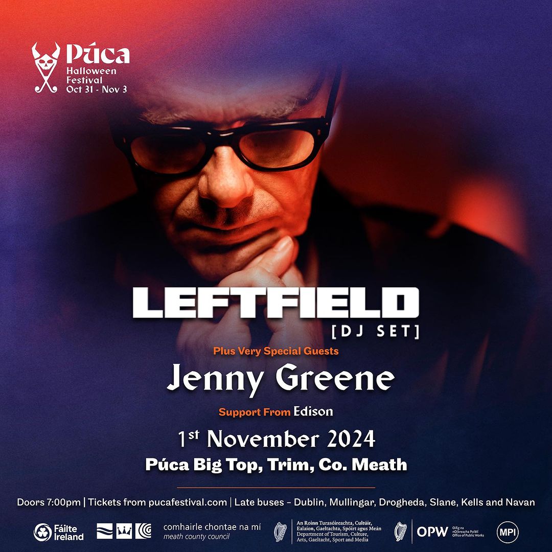 MPI (@mpiartists) on Twitter photo Prepare for an epic night of music at the <a href="/PucaFestival/">Púca Festival</a> Big Top! We are beyond excited to welcome the legendary electronic @leftfieldmusic DJ Set and Ireland’s own superstar DJ @jennygreene to our brilliant line-up.🪩 Tickets on sale at pucafestival.com Aug 2nd 10am Prepare for an epic night of music at the <a href="/PucaFestival/">Púca Festival</a> Big Top! We are beyond excited to welcome the legendary electronic @leftfieldmusic DJ Set and Ireland’s own superstar DJ @jennygreene to our brilliant line-up.🪩 Tickets on sale at pucafestival.com Aug 2nd 10am