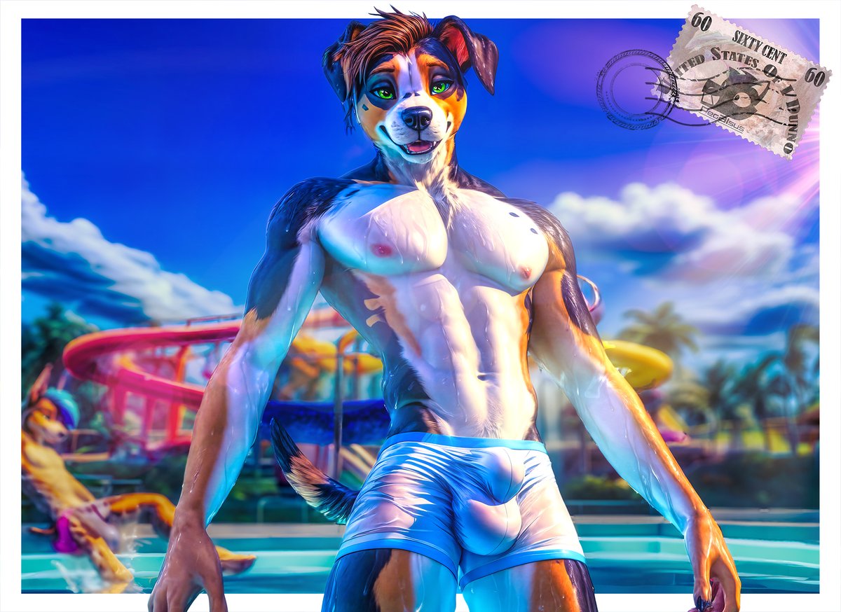 Just like this pup, make sure to enjoy every inch of your summer vacation.😉

Maybe interested in another gender?
Let me hear in the Comments! 🥰

#art  #Furry #Furryart #furryaiart #furryaiartist #nsfw #nsfwtwt #Summer #Vacation #Canine #SDXL #StableDiffusion