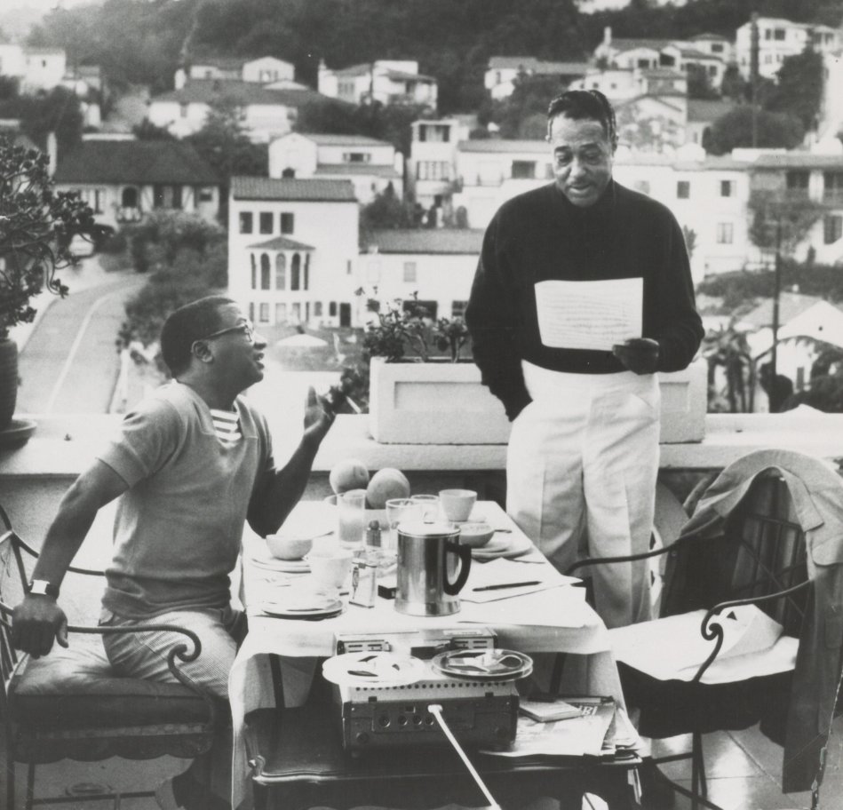 Stumbled upon this beautiful picture today of 2 musical greats: Billy Strayhorn and Duke Ellington. 💜💜