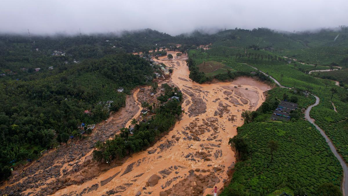 the_hindu's tweet photo. #WayanadLandslide | The outpour had slowed on July 30, but not enough to avert the tragedy that struck Wayanad in Kerala in the wee hours of the day. A glance through the amount of rain that battered the State reveals that one station called Thettamala in Wayanad received a whopping amount of 409 mm of rain during the 24 hours ending at 8.30 a.m. on Tuesday. @Dineshkallungal writes
https://t.co/GVKnXpUcdS