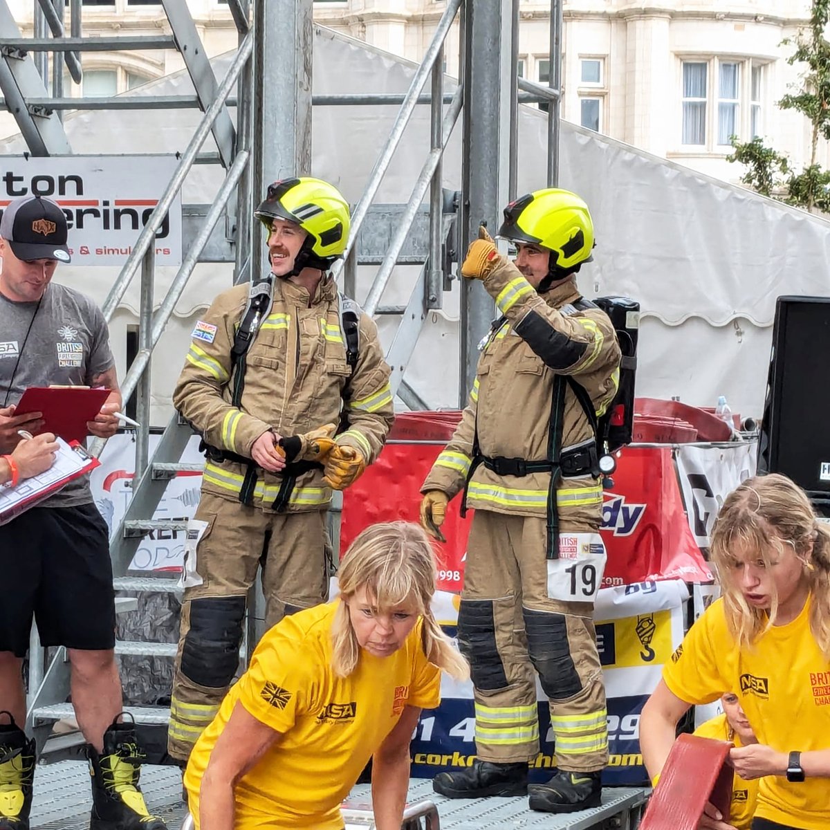 BedsFire's tweet photo. 2 x PBs for BFRS at #bfc2024 @TeamGB_Fire in Liverpool on 27 & 28 July: https://t.co/n8eL2UyEXp
Well done CC Ryan Phillips, FF Jake Mannion & WM Emily Crawford, who successfully completed the course:
https://t.co/aYu9G1znVx
Donate: https://t.co/x2gM2koWKX
#bfc #teambfc https://t.co/Sl3Sr6NMNt