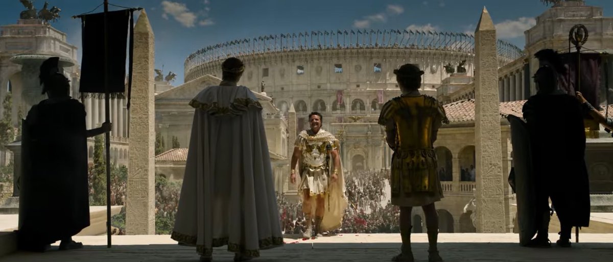 DiscussingFilm's tweet photo. Denzel Washington says ‘GLADIATOR 2’ is the biggest film he’s ever worked on.

“They built the collosseum! It’s a ride, it’s a spectacle… and I love that!” https://t.co/YfccZqndn0