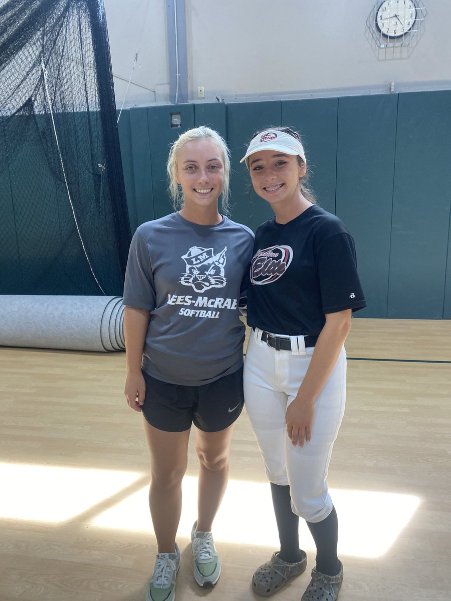 Had a great time up on the mountain <a href="/LMC_Softball/">Lees-McRae Softball</a>! Thank you <a href="/Jbum42/">Josh Bumgarner</a> and <a href="/MaddyKeefer1/">Madison Keefer</a> for hosting a great camp! Can’t wait to be back!!
#GoBobcats🐾 💚💛💚

<a href="/carolinaelitejw/">carolinaelitejw</a> <a href="/CarEliteNCorg/">@CarolinaEliteOrg</a>
