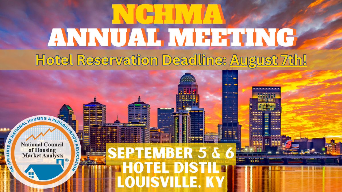 Time is ticking! ⏰ Make sure you’ve booked your accommodations for the NCHMA Annual Meeting before the August 7th deadline. You won't want to miss this worthwhile meeting taking place September 5 &amp; 6. See you there! housingonline.com/events/nchma-a…