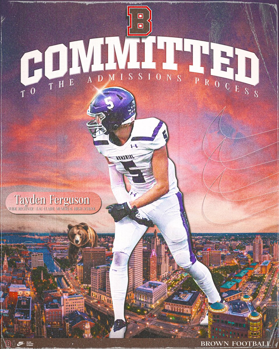 I am thrilled to announce that I’ll be continuing my academic and athletic career at Brown University!! I would like to give a huge thanks to my family, coaches, and teammates for all of the support. Can't wait to hit the field and start this new chapter as a Bear! #GoBruno🐻