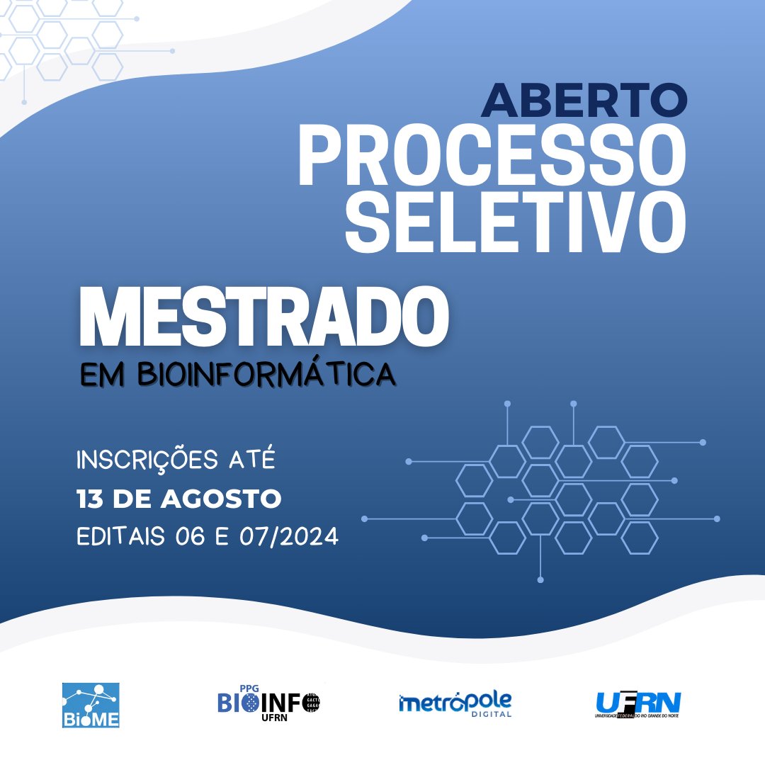 Publicamos mais um edital de seleção!

Acesse linktr.ee/BiomeUFRN.