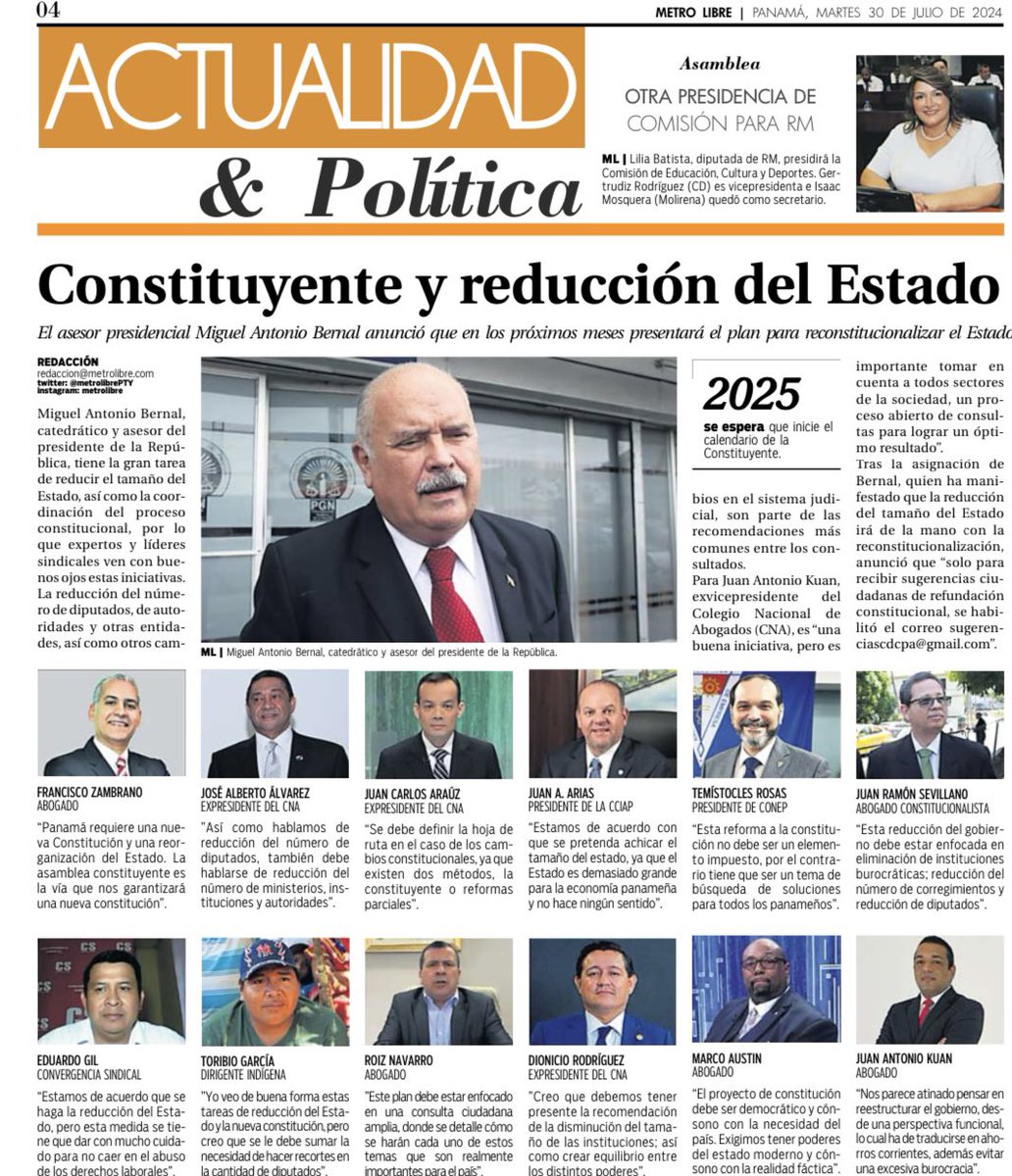 Abogados opinan sobre necesidad de Constituyente y reducción de El Estado