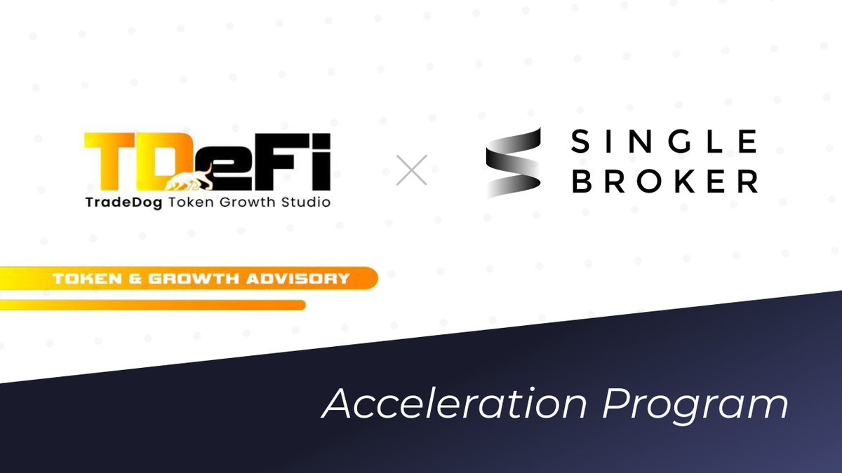 singlebrokerage's tweet photo. We are thrilled to announce that Single Broker was selected for @TDe_Fi Startup Acceleration Program! π
Proud to be part of TDeFi Portfolio network and work towards our success and growth together
Welcome our new Advisors!
#SingleBroker #TDeFi #Partnership https://t.co/vAOoDDMvAi