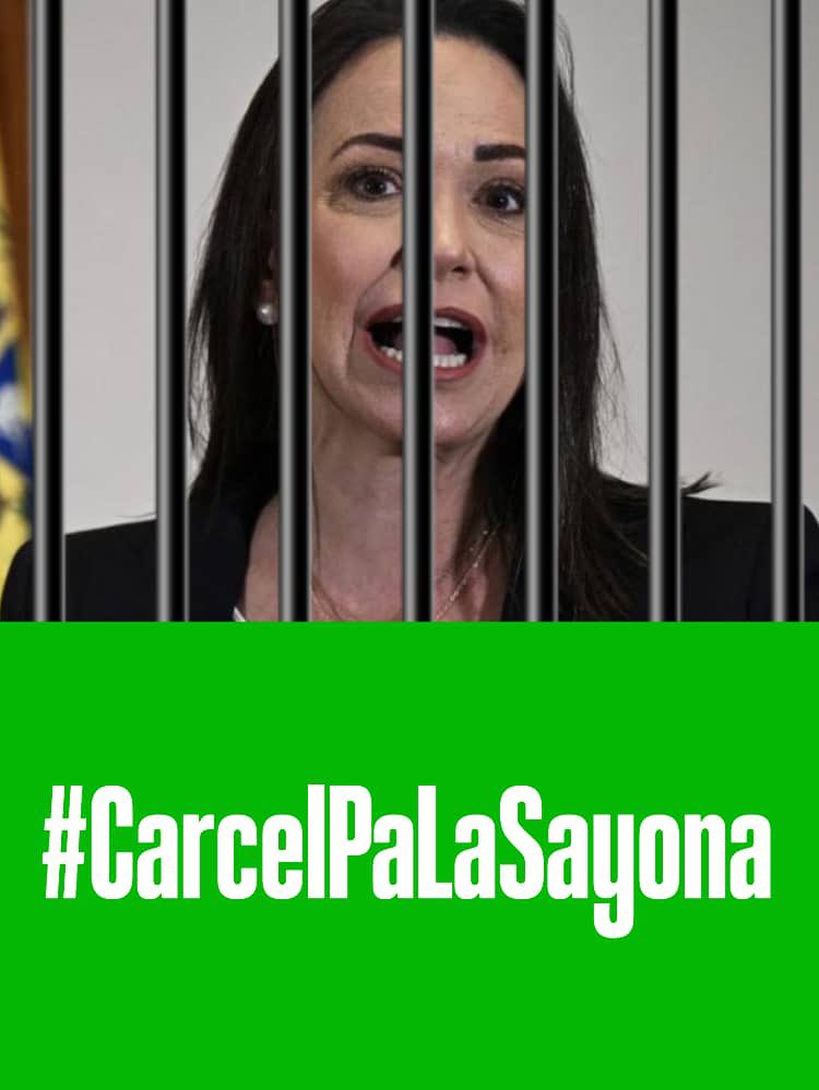 EdilioLopezPaez's tweet photo. Quienes buscan quemar nuestra Patria en su empeño por ignorar la voluntad del pueblo que eligió al Pdte. @NicolasMaduro merecen cárcel. 
@MariaCorinaYA fascista que solo quiere caos en Venezuela a costa de la muerte de tus hijos e hijas…NO CAIGAS EN SU JUEGO!
#CarcelPaLaSayona https://t.co/lUsjIJjlqe