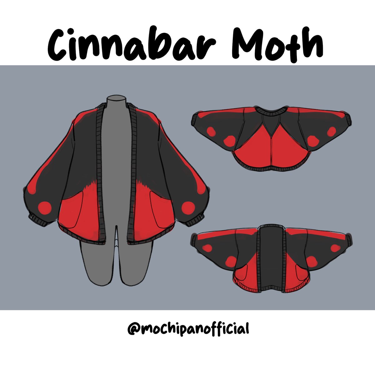 mochipanco's tweet image. Cinnabar Moth