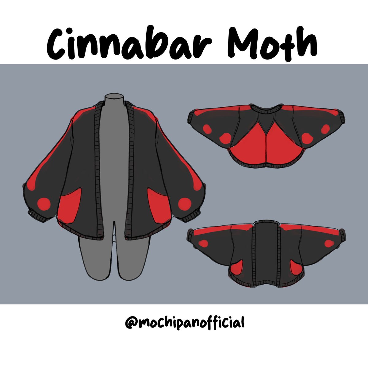 mochipanco's tweet image. Cinnabar Moth