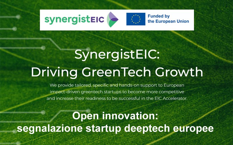 Open innovation: un elenco aggiornato di startup deeptech europee fornita da <a href="/synergistEIC/">SynergistEIC</a>  smile-dih.eu/open-innovatio…