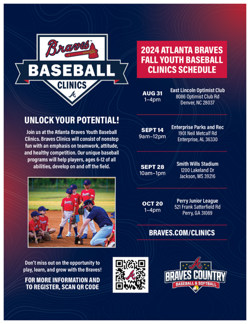 AcademyHank's tweet photo. Join us at the Atlanta Braves Youth Baseball Clinics. Braves Clinics will be nonstop fun, emphasizing teamwork, attitude, and healthy competition. Our unique baseball programs will help players, ages 6-12, of all abilities develop on and off the field.
https://t.co/9vgLqjVgpe https://t.co/uduCJruIbq