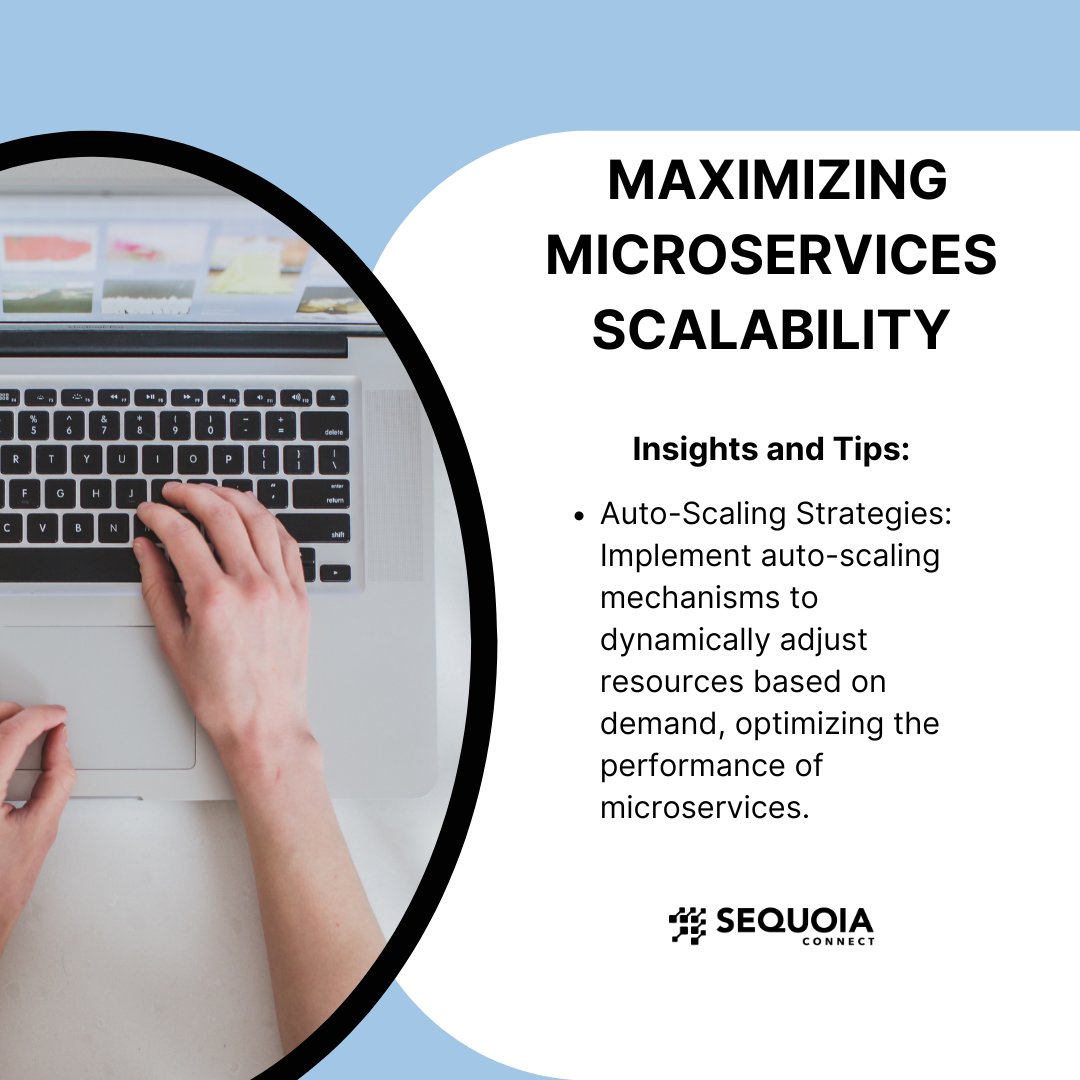 SequoiaConnect's tweet image. Maximize your microservices scalability! Discover insights into efficient containerization, auto-scaling strategies, and load balancing techniques. Optimize your microservices architecture for peak performance. 🚀🔗 #SequoiaConnect #Microservices #ScalabilityTips