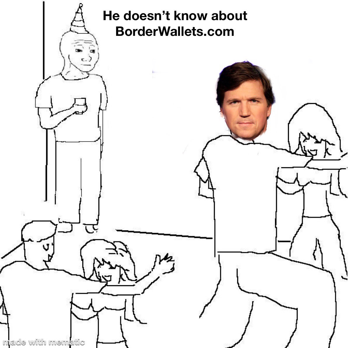 I will clear my diary for an interview but you’ll need to come to me <a href="/TuckerCarlson/">Tucker Carlson</a>