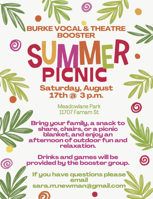 SAVE THE DATE! <a href="/drasmussen43/">Darren Rasmussen</a> <a href="/BurkeChoir/">Burke Choirs</a> <a href="/burke_high/">Burke High Alumni</a> <a href="/OPS_Burke/">Burke High School</a>