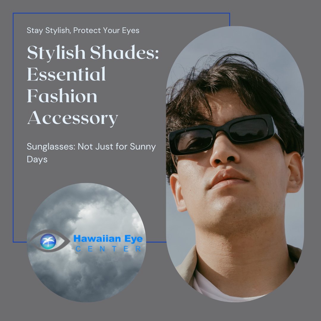 Did you know clouds don't block UV light? The sun's rays pass through haze and clouds! 83% agree you should wear UV-protected sunglasses when it’s overcast. Guess how many actually do! Hint: It's less than you might think! #HEC #EyeHealth #Honolulu #SunSafe #HECSunSafe