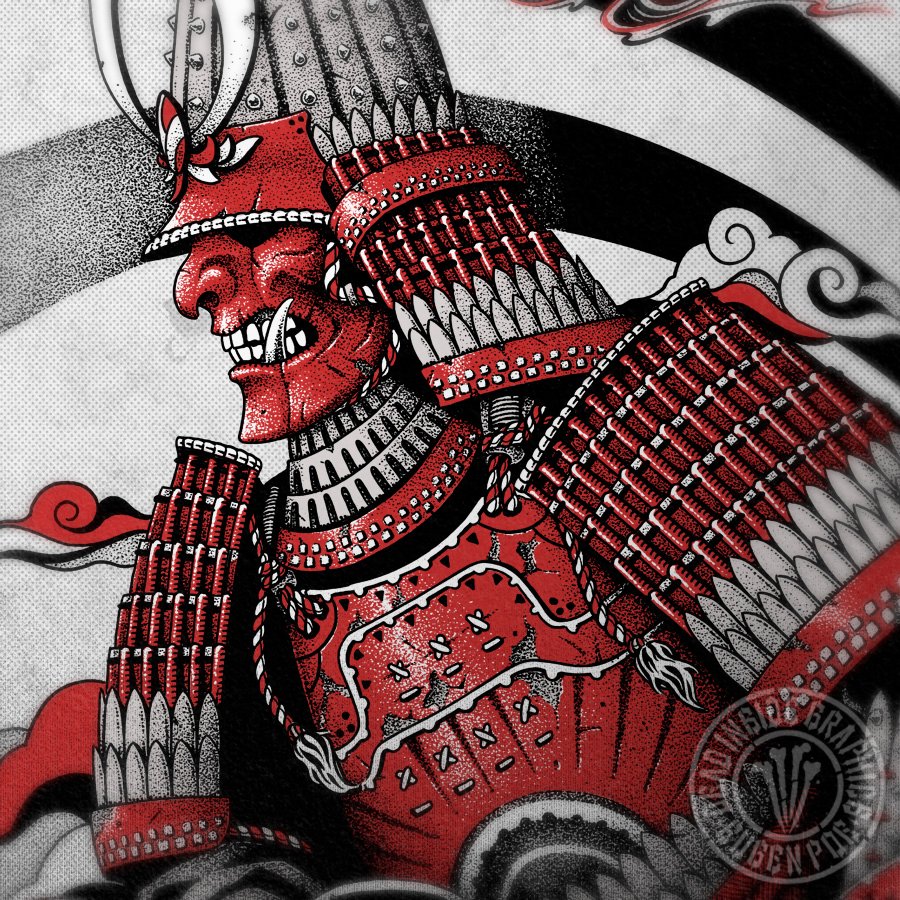 EugenPoe's tweet photo. A bit more with the eastern vibe

#alternativeart #artwork #illustration #darkart #darkgraphic #darkillustration #obscure #macabre #drawing #ink #japanese #obscureart #stippling #dotwork #samurai https://t.co/c6FASQDDHk