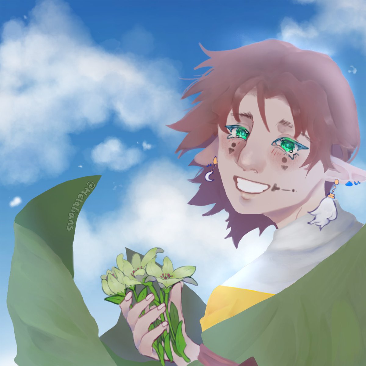 NahINeedSleepFr's tweet image. First time posted! This is my Genshin Impact oc since version 1.3(redraw)