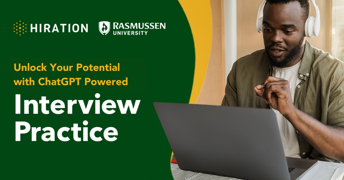 Unlock your interview potential with Hiration’s Interview Practice module. Visit the link below to get started!

rasmussen.hiration.com