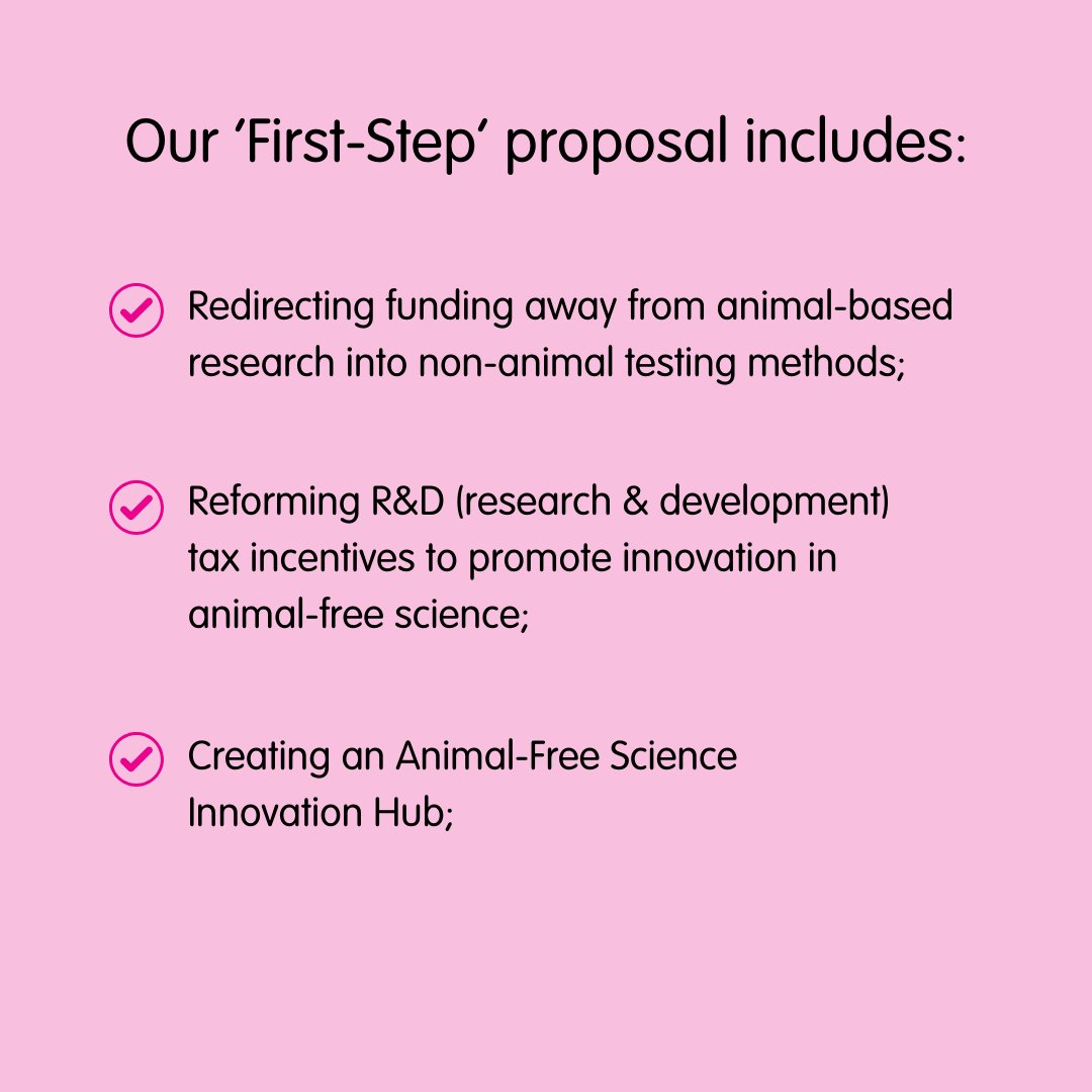 To support the Government’s plans to phase-out animal testing in the UK, we have shared initial recommendations in our ‘Creating a cruelty-free future’ report.

Read the steps the government can take: bit.ly/3WrL141

#EndAnimalTesting #CrueltyFreeUK #UKGovernment