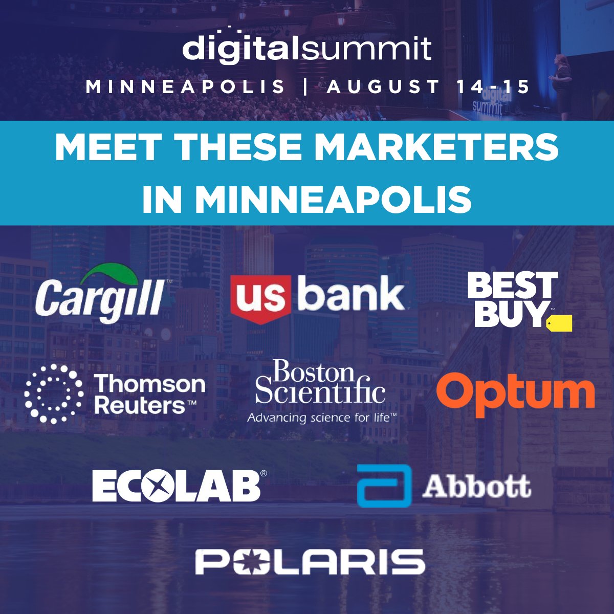 You know what they say—knowledge is power. These industry giants are set to discover innovative marketing tools, tactics, and tips at Digital Summit Minneapolis. Register now ow.ly/QXC150SNree