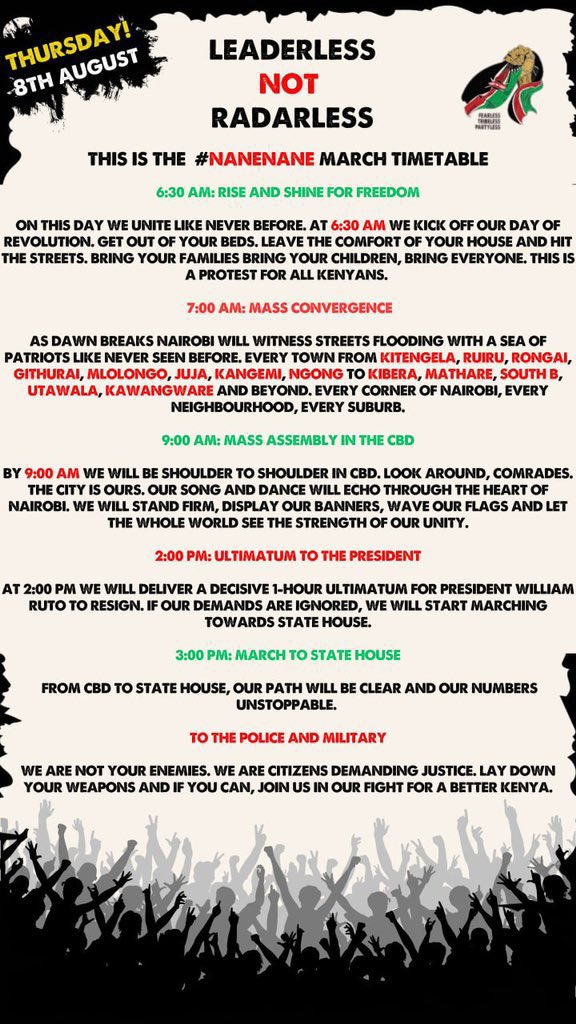 itskipronoh's tweet photo. Allow me to interrupt and remind you that you cannot afford to miss the #NaneNane gathering in Nairobi! We are going to shake the continent! https://t.co/gFLPBSbItK