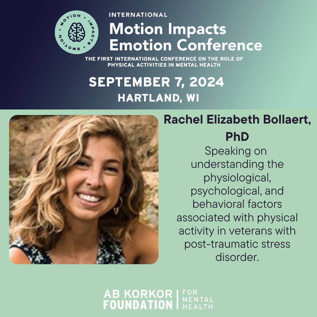 Meet 1 of our 10 dynamic speakers, Rachel Bollaert from @marquetteu! She will be presenting on the physiological factors associated with physical activity in veterans with PTSD. buff.ly/4bwyD8F