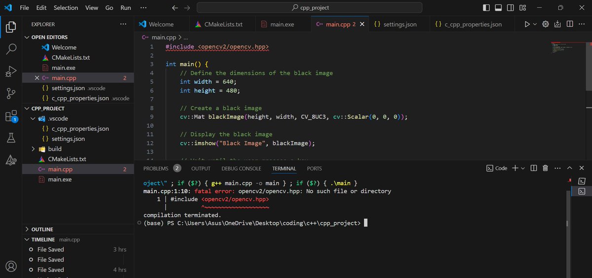 helllo0452's tweet photo. Today's learnings:
-Spent another 4 hours today trying to integrate OpenCV with C++, after struggling with it yesterday too.
-revised sql
#LearningWithLeapfrog #60DaysOfLearning2024
@lftechnology
#LSPPD60 https://t.co/uxJvNKNiuK