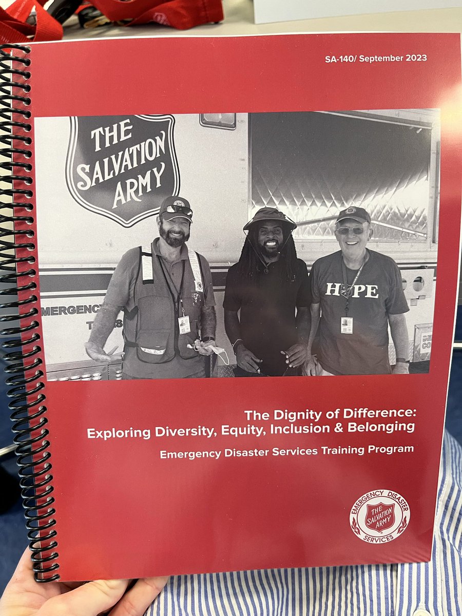SalArmySRQ's tweet photo. Thank you to our Territorial Headquarters for providing a course on The Dignity of Difference: Exploring Diversity, Equity, Inclusion and Belonging. 

#EmergencyDisasterServices #DoingTheMostGood #diversityequityinclusion #LoveBeyond #SalvationArmyUSA https://t.co/ZN8I0Ic93f