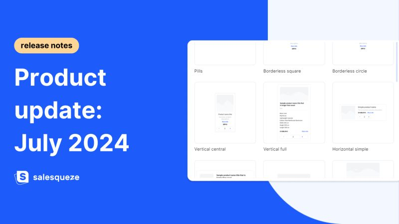 salesqueze's tweet photo. In our latest product update, you'll find:

🔹 new card layout templates for displaying Features in your configurator

🔹 improved rules with more filtering capabilities

🔹 migration for eligible users to the latest version of SaleSqueze has started

#ProductConfigurator https://t.co/7I3QThULAD