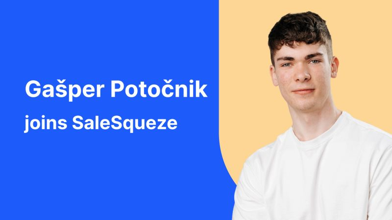 salesqueze's tweet photo. Meet Gašper Potočnik, who started as an intern and is now a member of the SaleSqueze team! 🎉

At SaleSqueze, we love sharing our knowledge with young enthusiasts. That's why we offer internships, which is how we met Gašper. https://t.co/KMdCMuKmfX
