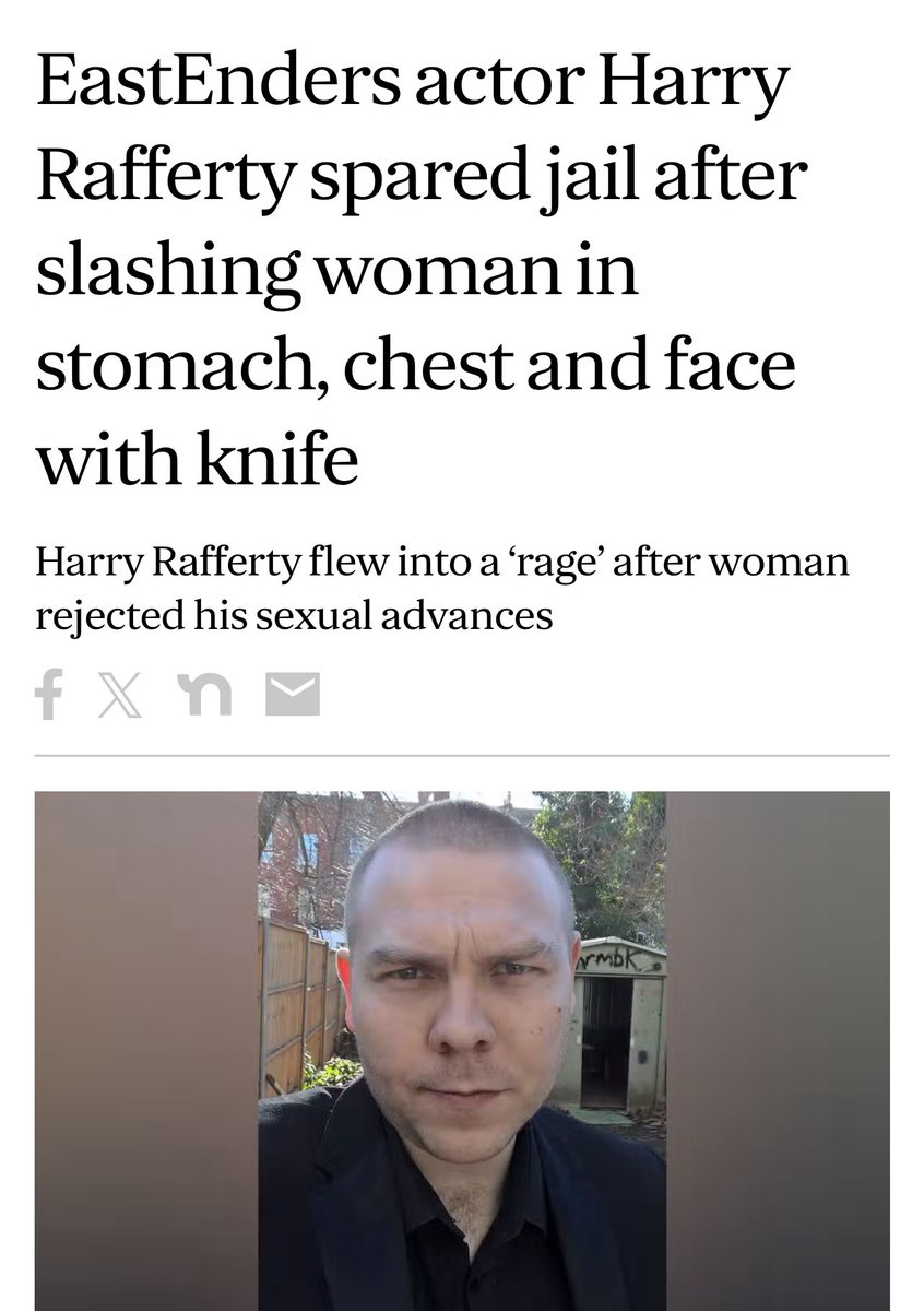 David_Challen's tweet image. Here we go again, another appalling sentence and awful summing up:

The judge told Rafferty: “You have a drinking problem, and you are drinking in the last chance saloon.”

For the umpteenth time:
ALCOHOL DOES NOT CREATE VIOLENT MEN.
➡️ standard.co.uk/news/crime/eas…