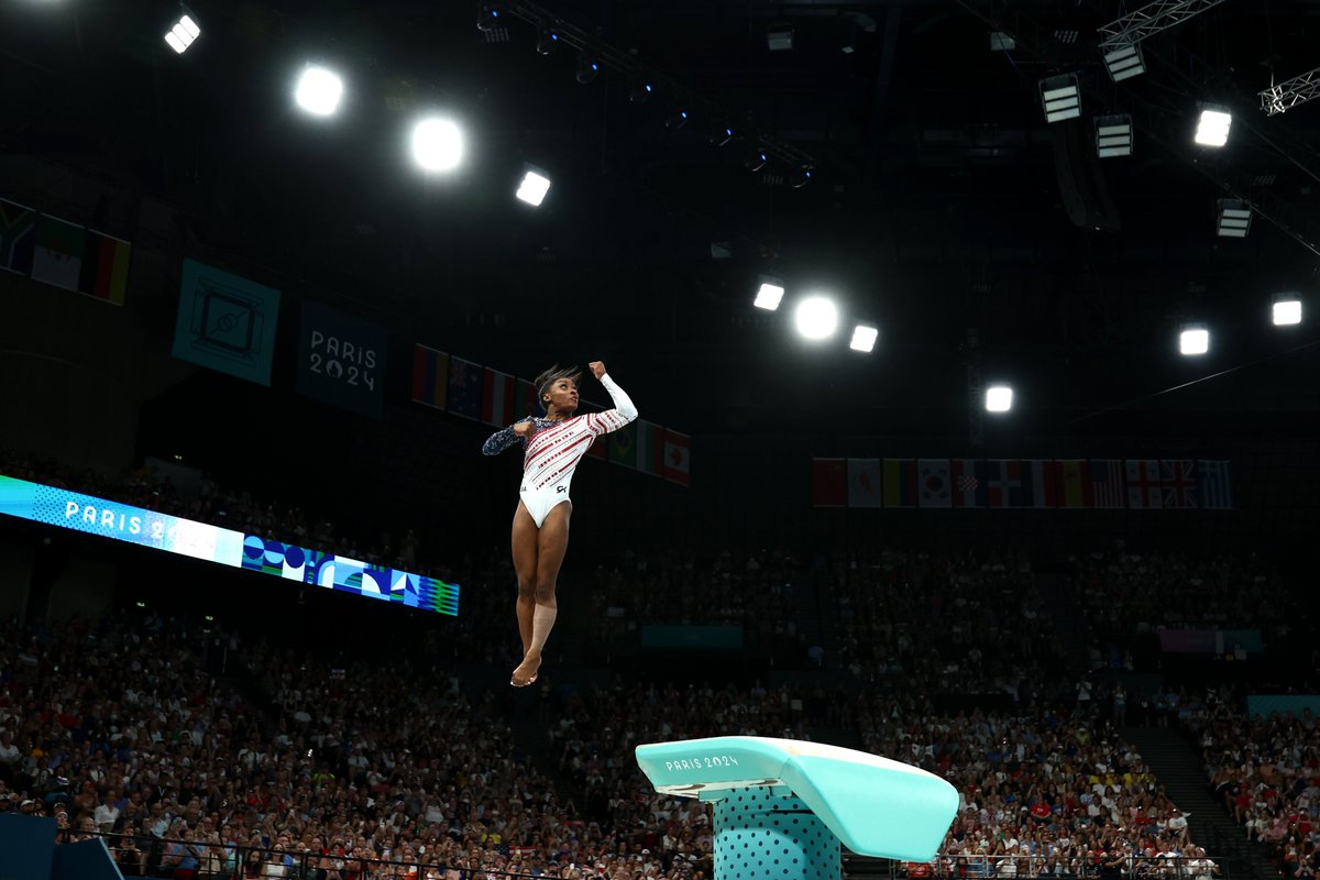 VSportsTM's tweet photo. Simone Biles. No More Words. https://t.co/3TqZ1mx6jp