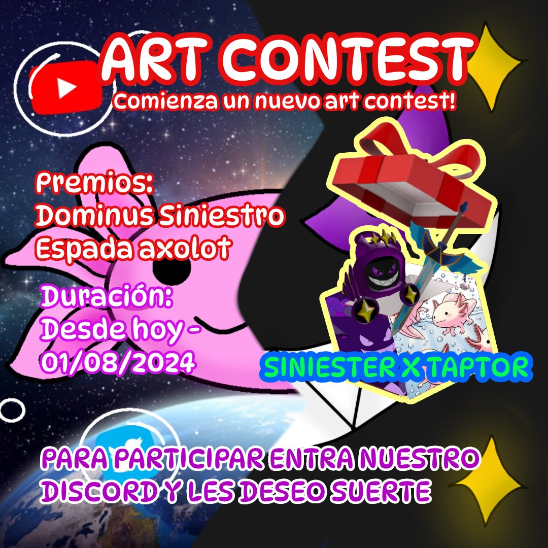 TaptorGames's tweet image. 🎉Nuevo Concurso 🎉 Art si quieres participar y saber mas detalle entra este link : discord.gg/xSrjGbA8gx