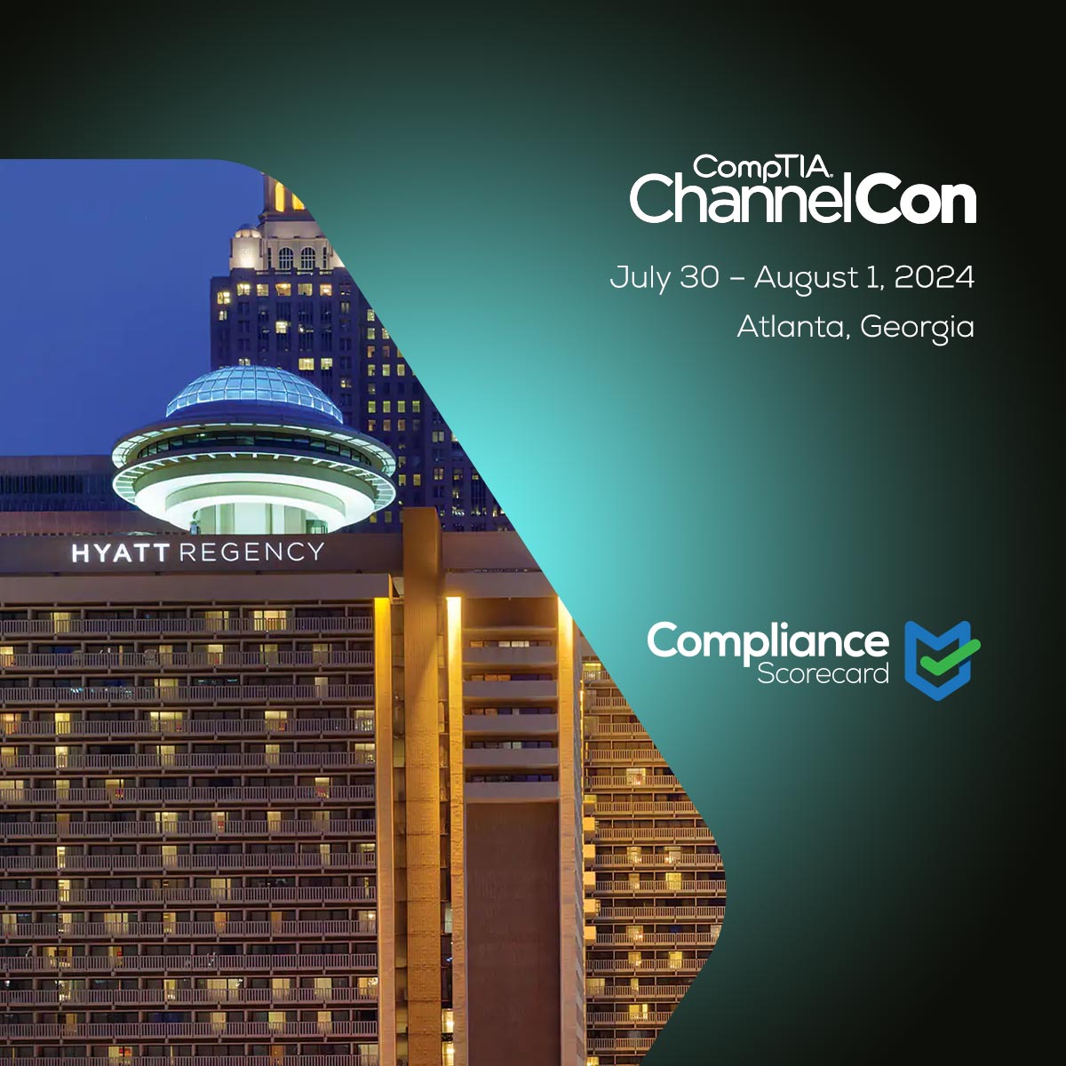 ComplianceScore's tweet image. We&apos;re thrilled to be part of @CompTIA ChannelCon 2024, starting today! Join us at Booth 706 where the Compliance Scorecard team is ready to showcase our latest innovations in compliance and cybersecurity.

Learn more about the event: connect.comptia.org/channelcon/home

#ChannelCon2024