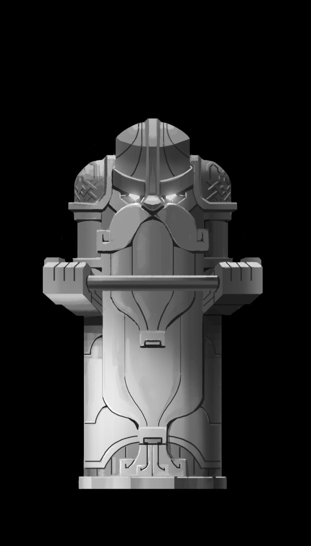 #WIP
One of the many statues you can find at Magmoria. This one at the Forge. I had to redesign it many times 'till I got the right feeling

#dnd #dwarf #personalproject #conceptart #fantasy #rpg